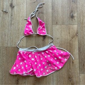 Rave Wonderland Pink Skirt Set